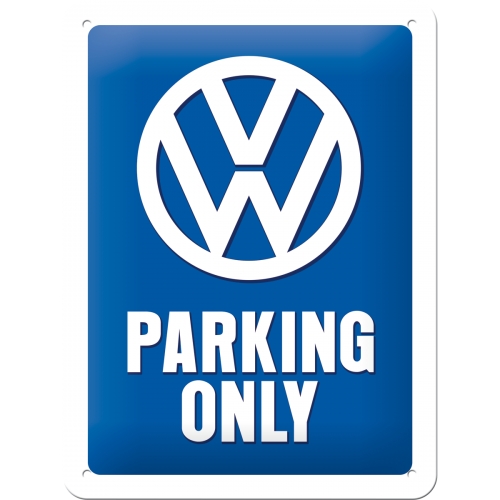 Tablica szyld VOLKSWAGEN PARKING ONLY VW metal