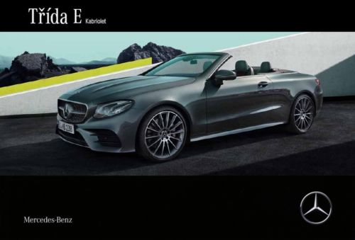 Mercedes Klasa E Cabrio prospekt model 2018