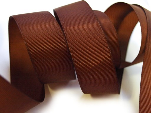WSTĄŻKA TASIEMKA RYPS RYPSOWA BRĄZOWA 6mm/R31