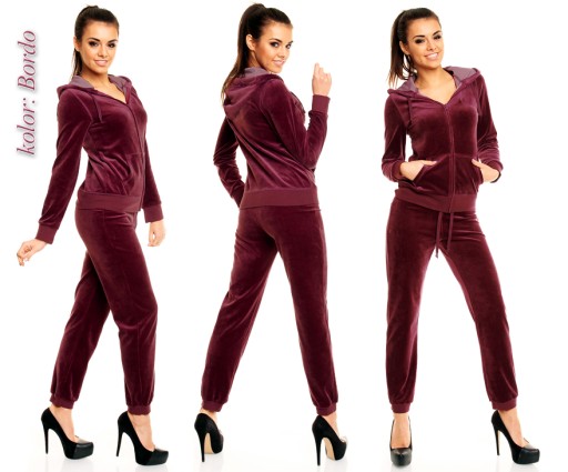 DRESY DAMSKIE WELUROWE 8 KOLORÓW dres fitness L