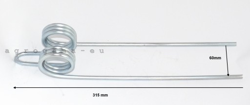 Palec sprężyna przetrząsarki zgrabiarki TAŚMOWEJ