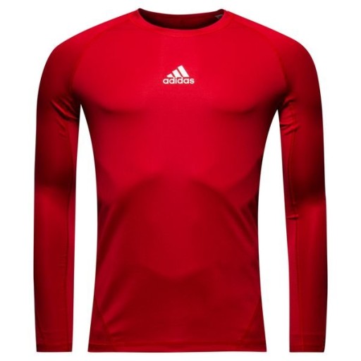 ADIDAS koszulka termoaktywna JUNIOR czerwona r 128