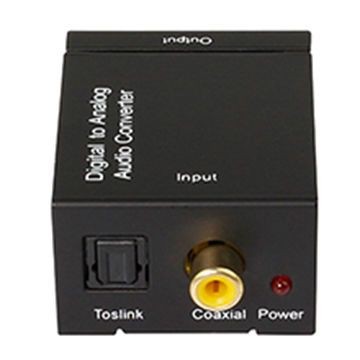 KONWERTER OPTYCZNY TOSLINK COAXIAL na 2x CINCH RCA