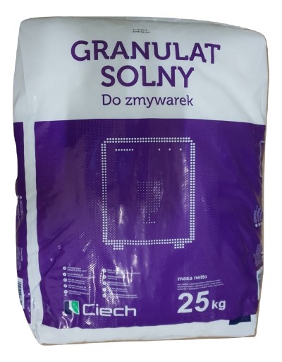 Sól granulowana do zmywarek GRANULAT SOLNY 25kg