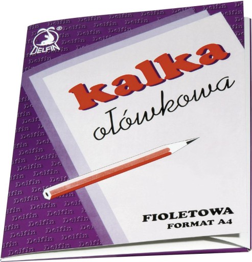 KALKA OŁÓWKOWA A4 fioletowa 25 ark