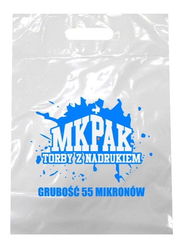 REKLAMÓWKI/TORBY FOLIOWE Z NADRUKIEM 30X40 1000 SZ