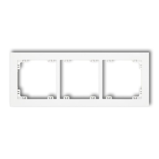 KARLIK DECO DR-3 biała potrójna ramka