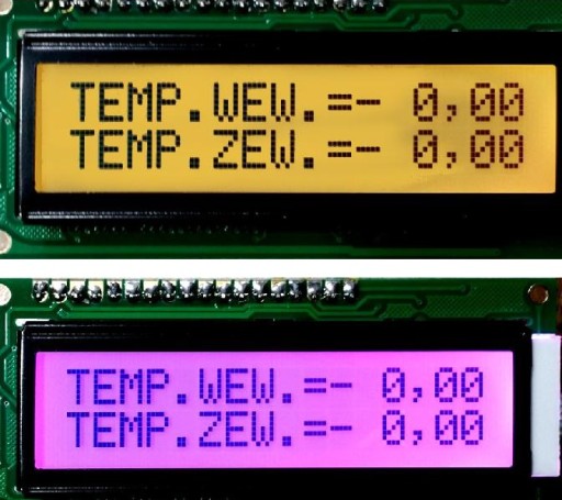 ART New LCD 2x16 z podśw.LED K/RGB każdy kolor tła