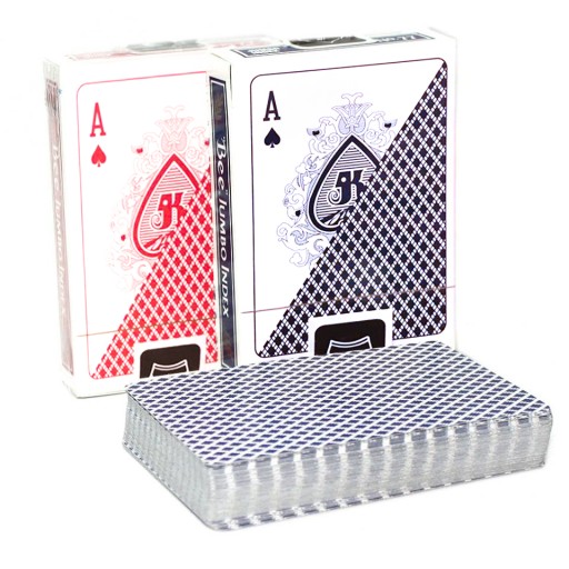 KARTY DO GRY PLASTIC COUTED STANDARD POKER BRYDŻ