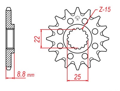 ZĘBATKA PRZÓD JT KTM SX SXF EXC 350 525 520 530 50