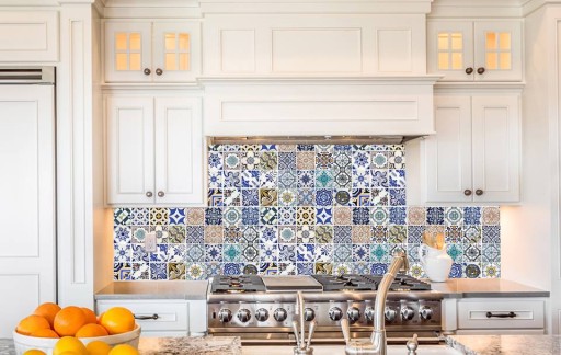 Panele ścienne jak płytki patchwork azulejos BŁYSK