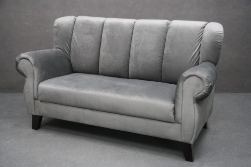 Sofa DINNER Chesterfield Materiał Kanapa Popiel