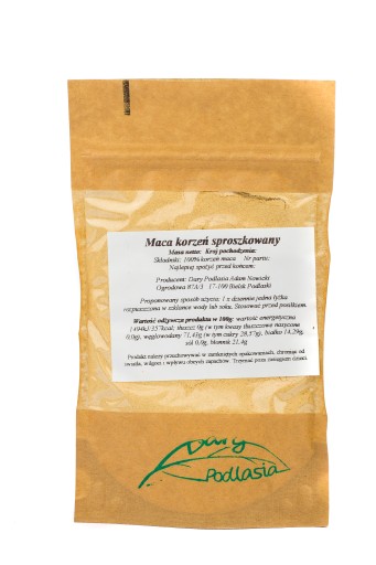 Maca korzeń macy Proszek - 500g - Dary Podlasia