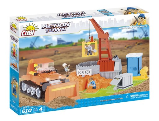 Klocki Cobi Action Town Obrabiarki 420 el. CO-1674