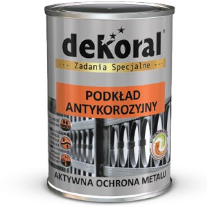 Farba podkładowa Dekoral czarny mat antykorozyjny na korozję na rdzę