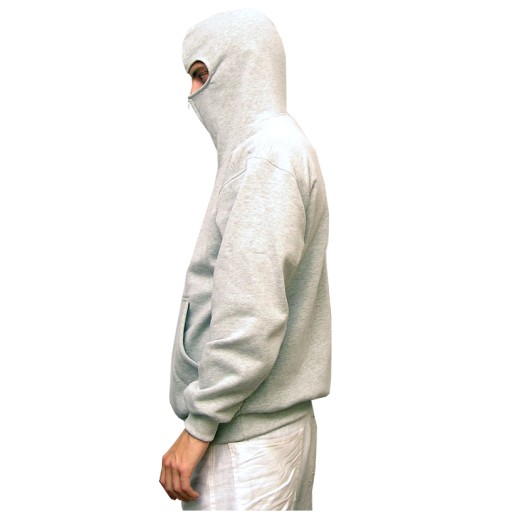 Gładka biała bluza Ninja - Producent - L