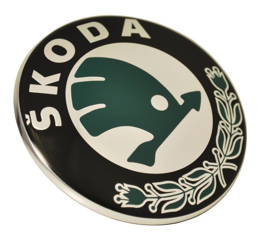 SKODA LOGO EMBLEMAT ZNACZEK 80MM