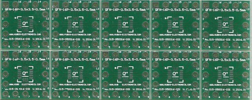 10szt.- QFN16-3.5x3.5 0.50mm na 4 x IDC1x4