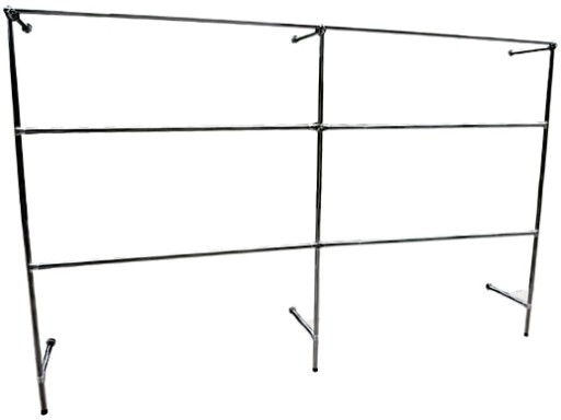 REGAŁ NA WIESZAKI 3mREG SKLEPOWY DO SKLEPU c1