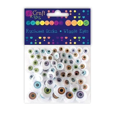 dpCraft RUCHOME OCZKA NATURALNE MIX 8-15mm 72szt
