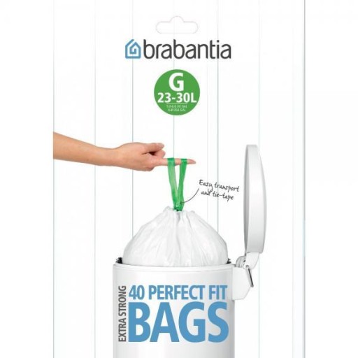 Brabantia Worki na odpady śmieci 30 L rozmiar G 40szt