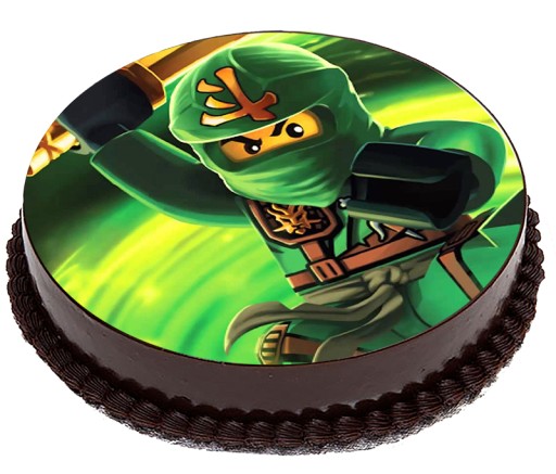 OPŁATEK NA TORT 14 Ninjago spinjitzu 20cm