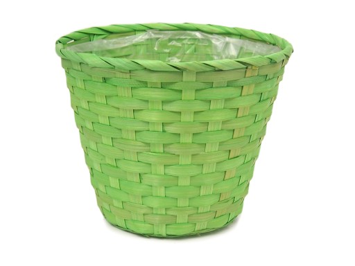 OSŁONA OSŁONKA DONICZKA bambusowa zielona 17 cm