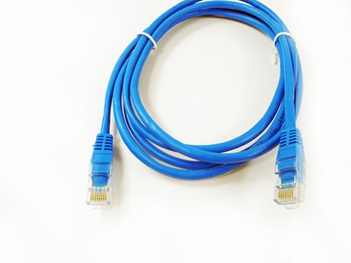 kabel sieciowy patch cord RJ45 UTP 0,5m NIEBIESKI