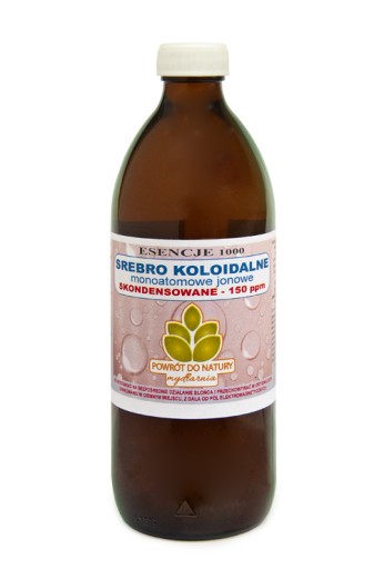SREBRO KOLOIDALNE MONOATOMOWE 100ml STĘŻONE150 PPM