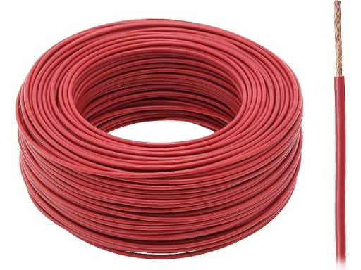 PRZEWÓD SAMOCHODOWY LINKA LGY 1x6mm CZERWONY 750V