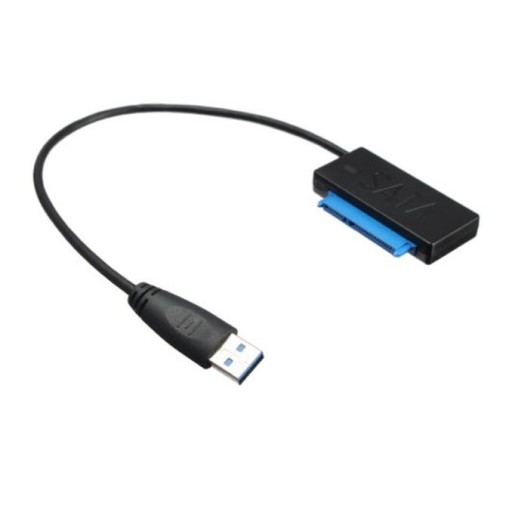 KABEL ADAPTER KĄTOWY USB 3.0 - SATA3 22PIN DYSK