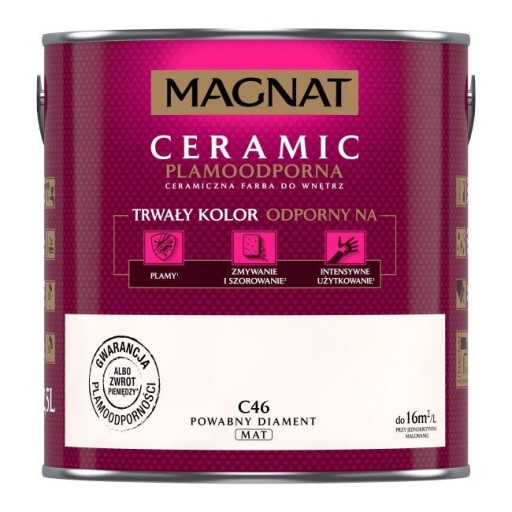 MAGNAT Ceramic farba 2,5L C46 POWABNY DIAMENT