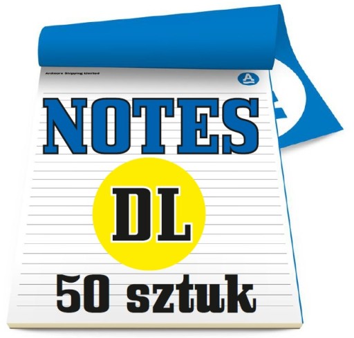 NOTESY bloczki reklamowe Twój NADRUK - DL 50 szt