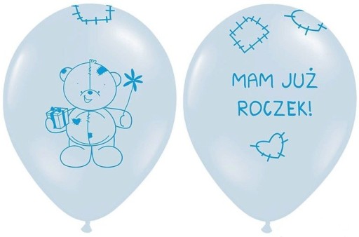 Balony na ROCZEK Pierwsze Urodziny Balon Niebieski