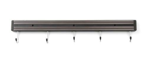 LISTWA MAGNETYCZNA 45cm NA NOŻE + HACZYKI HENDI