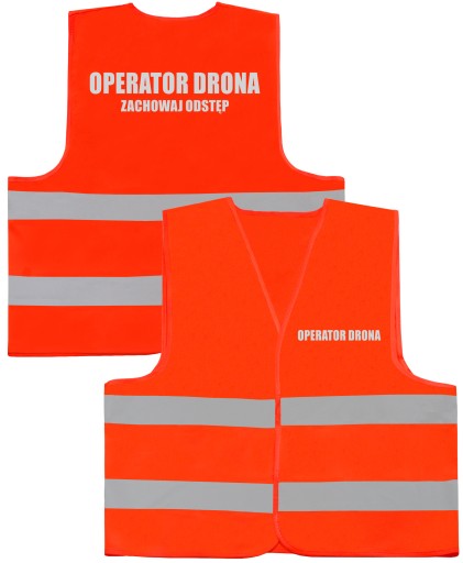 OPERATOR DRONA - KAMIZELKA NADRUK ODBLASKOWY HIT L