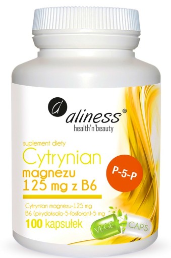 ALINESS MAGNEZ CYTRYNIAN WITAMINA z witamina B6