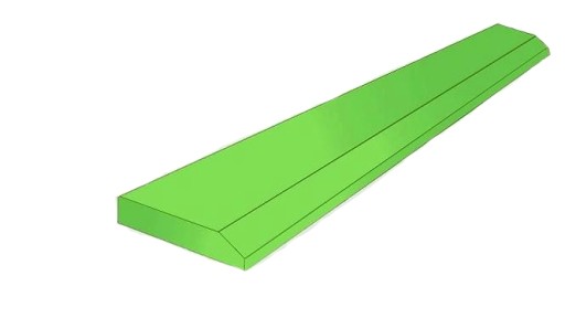 Lemiesz noz край tnaca lyzki 300x30 mm 500hb1 - фото