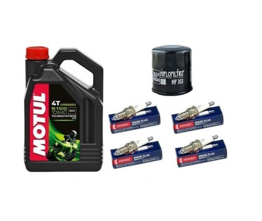 Масло Motul Фильтр Свечи зажигания KAWASAKI ZZ-R 600 02-04