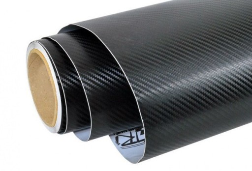 Чорна фольга Carbon 3D 5M шпон карбон + ніж