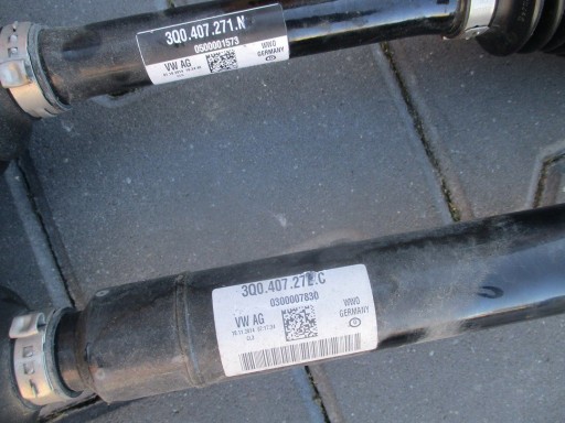 semi-axis VW PASSAT B8 3G0 TSI left