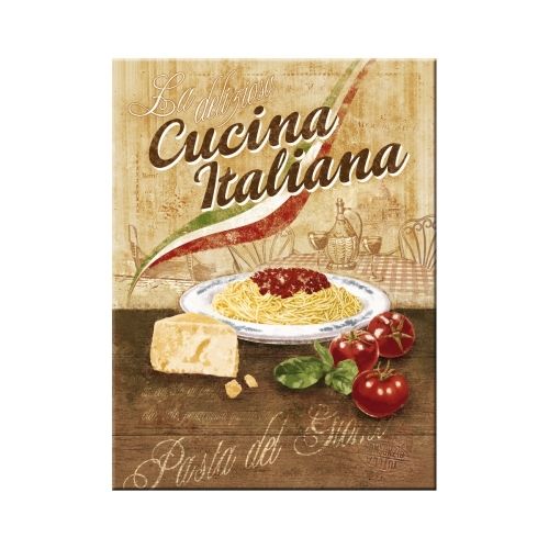 MAGNET NA CHLADNIČKU NOSTALGIA TALIANSKY CUCINA ITALIANA TALIANSKA KUCHYŇA