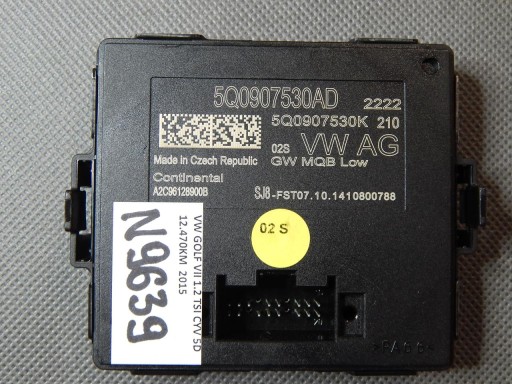 VW GOLF VII Module GATEWAY 5Q0907530AD