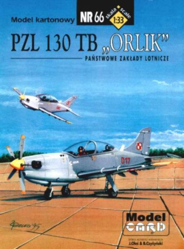 Model Card nr 66 PZL 130 TB ORLIK