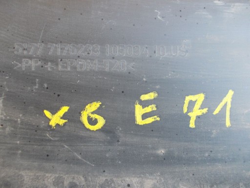 BMW X6 E71 E 71 threshold cap threshold left