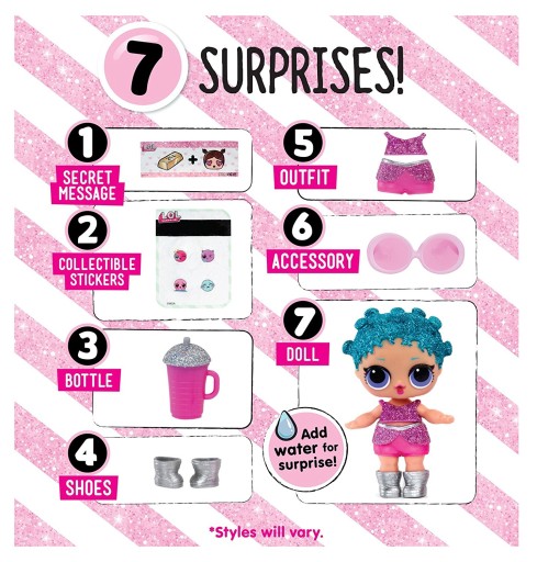 L.O.L. SURPRISE GLITTER LALECZKA BROKATOWA W KULI