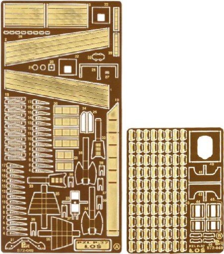 Part S72-049 1/72 PZL-37 Łoś el.zewnętrzne 15466230907 - Allegro.pl