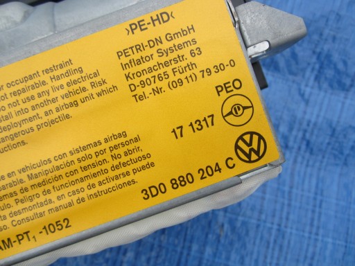 airbag airbag side VW Phaeton 2004 3D0880204C