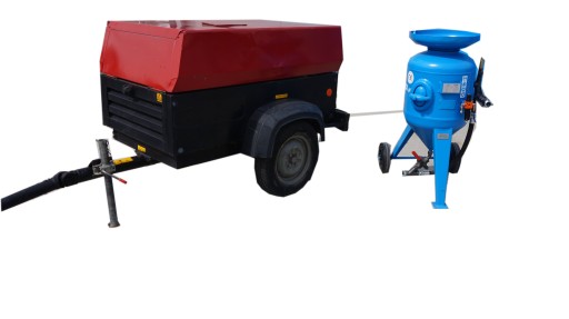 ПОРТАТИВНИЙ КОМПРЕСОР ATLAS COPCO XAS37 + МАШИНА ДЛЯ ПІСУ