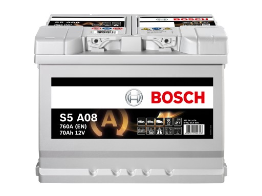 Autobatterie Bosch S5A08 Start-Stop 12V 70Ah 760A AGM Starterbatterie  0092S5A080 4047025244343